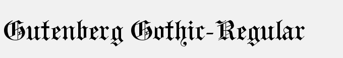 Gutenberg Gothic-Regular